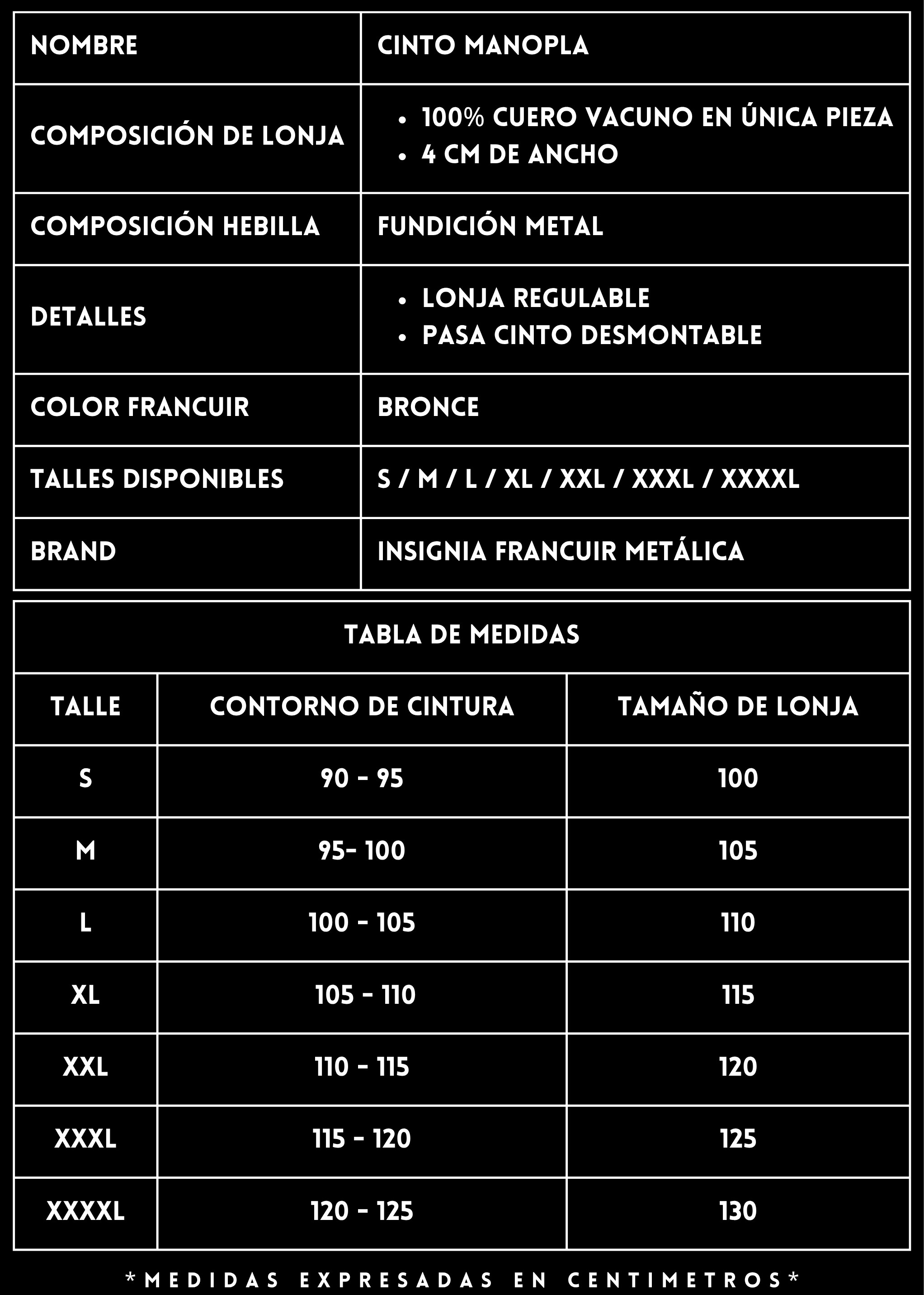 Cinto Cuero FRANCUIR